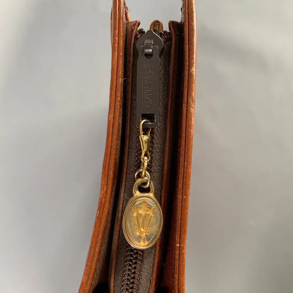 VINTAGE Brown Leather Briefcase